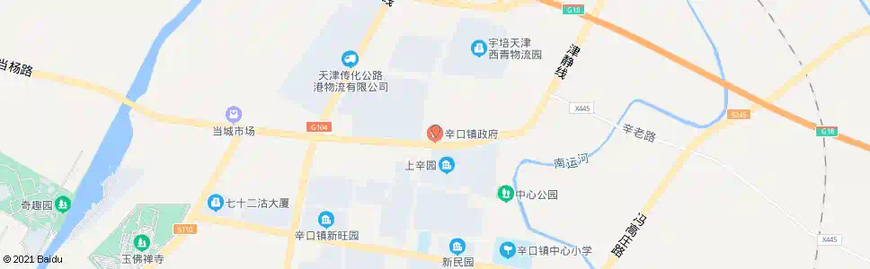 天津下辛口_公交站地图_天津公交_妙搜公交查询2025