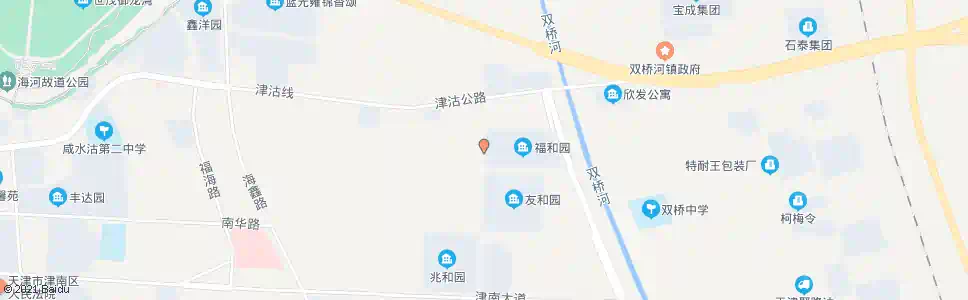 天津福和园_公交站地图_天津公交_妙搜公交查询2025