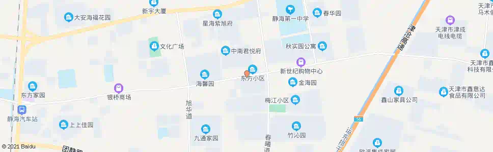 天津东方小区_公交站地图_天津公交_妙搜公交查询2025
