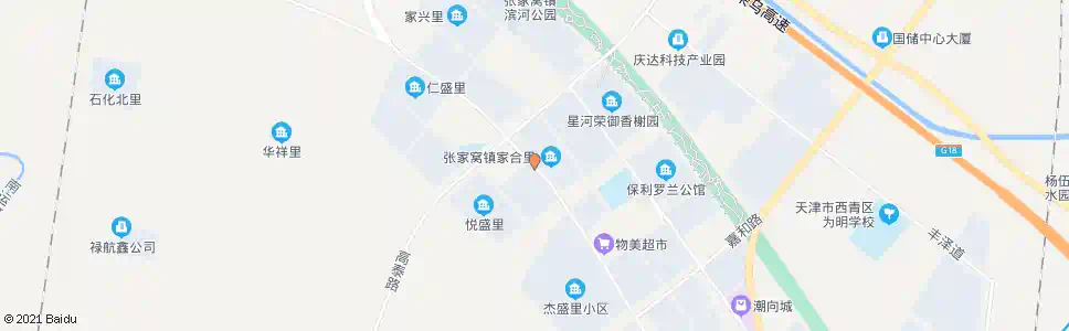 天津家合里_公交站地图_天津公交_妙搜公交查询2025