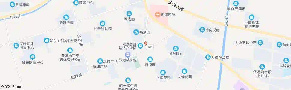 天津鑫港园_公交站地图_天津公交_妙搜公交查询2025