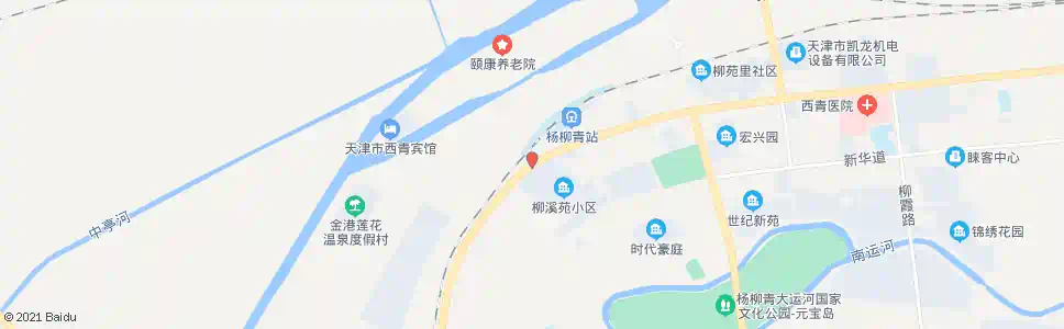 天津柳溪苑_公交站地图_天津公交_妙搜公交查询2025