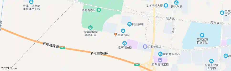 天津金海湖_公交站地图_天津公交_妙搜公交查询2025