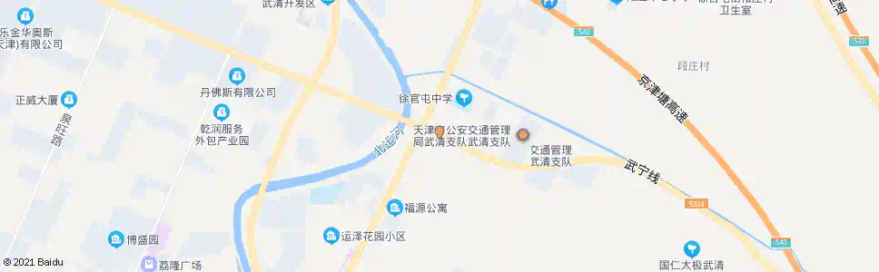天津徐官屯行政许可中心_公交站地图_天津公交_妙搜公交查询2025