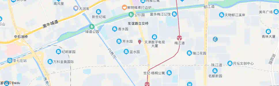 天津翠水园_公交站地图_天津公交_妙搜公交查询2025