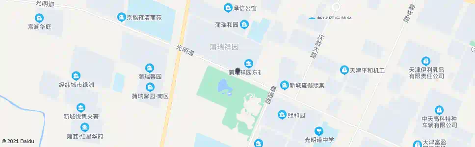 天津蒲瑞祥园东区_公交站地图_天津公交_妙搜公交查询2025