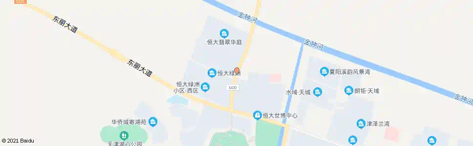 天津恒大绿洲_公交站地图_天津公交_妙搜公交查询2025