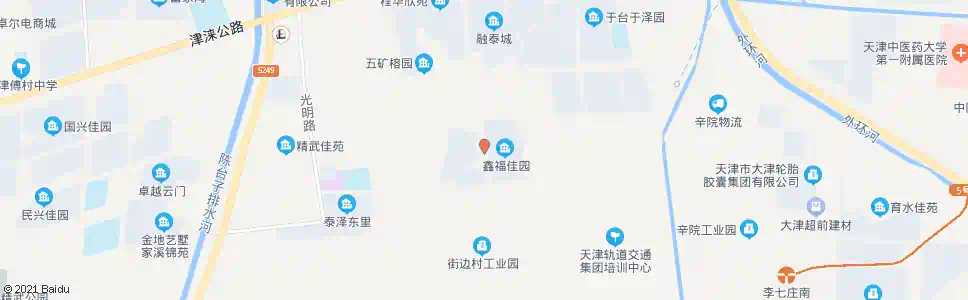天津鑫福家园_公交站地图_天津公交_妙搜公交查询2025