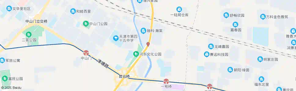 天津月牙河南路_公交站地图_天津公交_妙搜公交查询2025