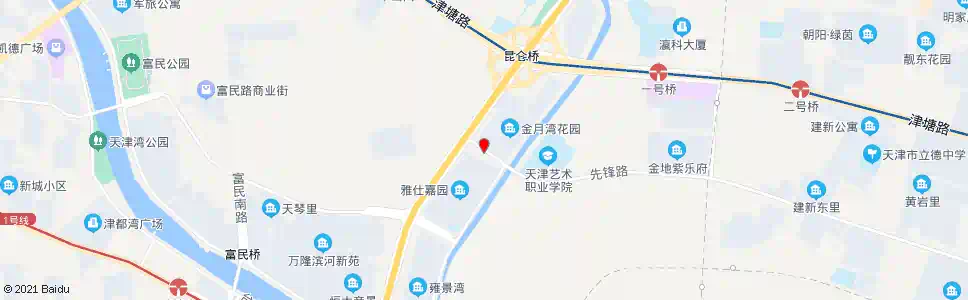 天津金月湾南门_公交站地图_天津公交_妙搜公交查询2025