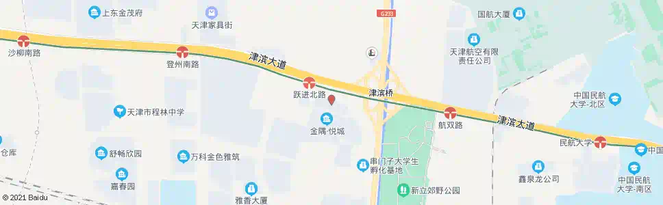 天津夏欣园_公交站地图_天津公交_妙搜公交查询2025