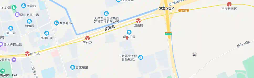 天津明珠花园_公交站地图_天津公交_妙搜公交查询2025