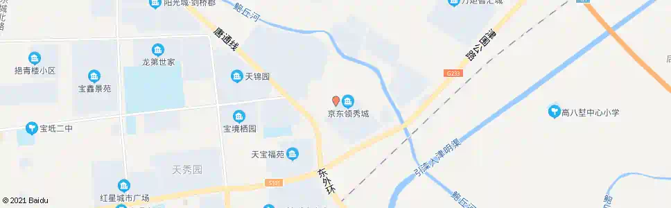 天津领秀城_公交站地图_天津公交_妙搜公交查询2025