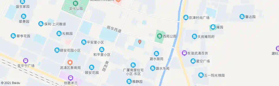 天津雍阳中学_公交站地图_天津公交_妙搜公交查询2025