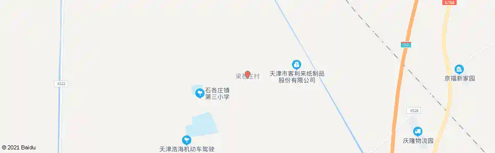 天津梁各庄_公交站地图_天津公交_妙搜公交查询2025