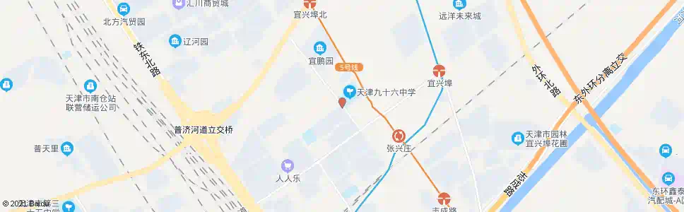 天津民宜里_公交站地图_天津公交_妙搜公交查询2025