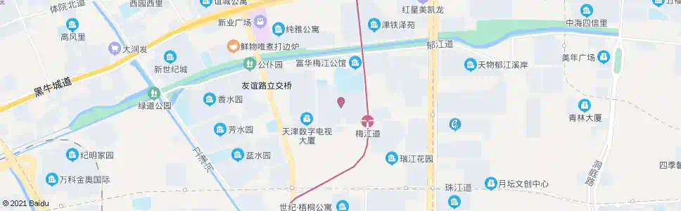 天津景观花园_公交站地图_天津公交_妙搜公交查询2025