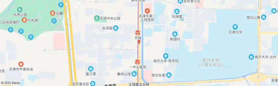天津天拖大楼_公交站地图_天津公交_妙搜公交查询2025