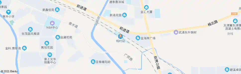 天津杨村_公交站地图_天津公交_妙搜公交查询2025