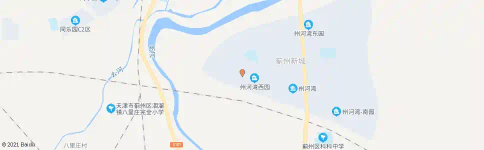 天津州河湾西区_公交站地图_天津公交_妙搜公交查询2025