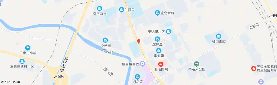 天津北辰中医院_公交站地图_天津公交_妙搜公交查询2025