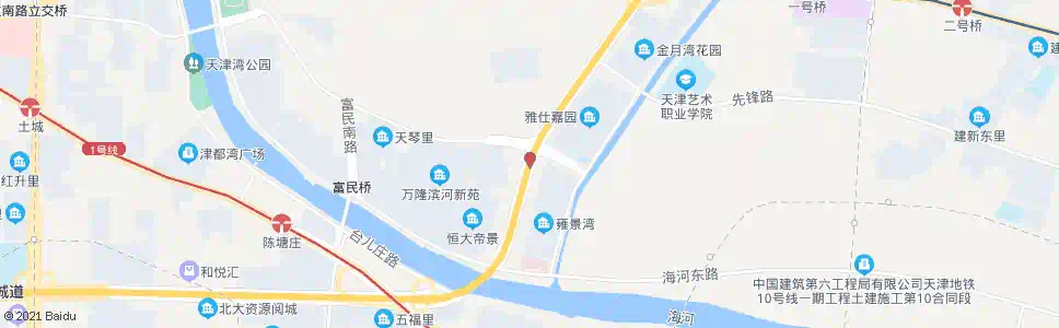 天津富民路_公交站地图_天津公交_妙搜公交查询2025