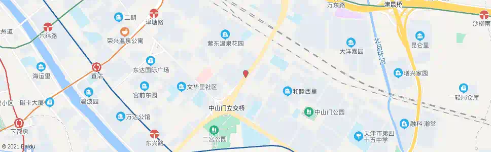 天津中山门二号路_公交站地图_天津公交_妙搜公交查询2025