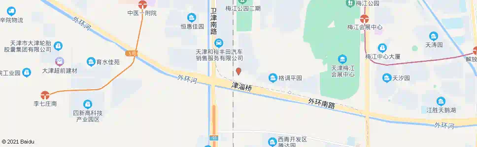 天津梅江西公交站_公交站地图_天津公交_妙搜公交查询2025