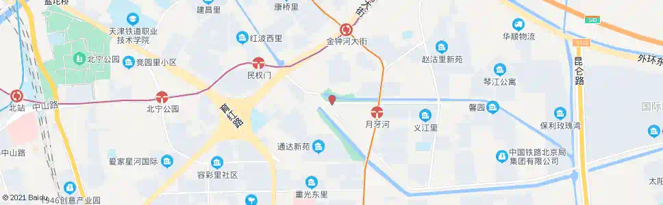 天津月牙河路祥和家园_公交站地图_天津公交_妙搜公交查询2025