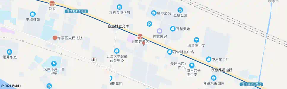 天津香港花园_公交站地图_天津公交_妙搜公交查询2025
