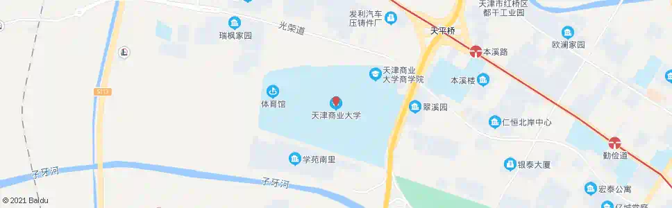 天津商业大学公交站_公交站地图_天津公交_妙搜公交查询2025