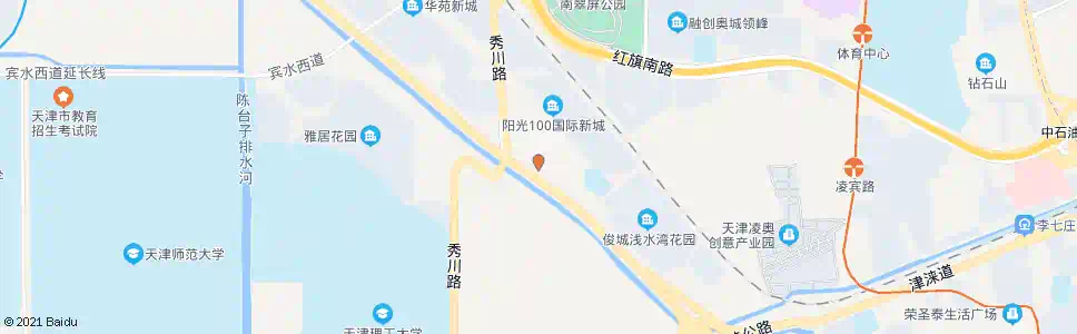 天津外环辅路秀川路_公交站地图_天津公交_妙搜公交查询2025