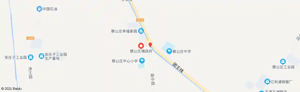 天津蔡公庄桥_公交站地图_天津公交_妙搜公交查询2025