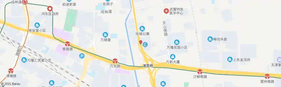 天津昆仑北里_公交站地图_天津公交_妙搜公交查询2025