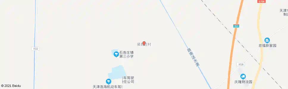 天津梁各庄村_公交站地图_天津公交_妙搜公交查询2025