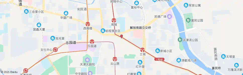 天津大沽南路天津日报大厦_公交站地图_天津公交_妙搜公交查询2025