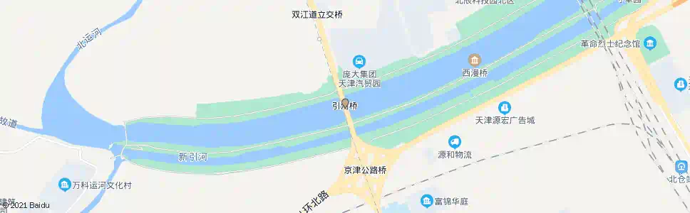 天津团泊引河桥_公交站地图_天津公交_妙搜公交查询2025