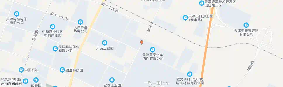 天津英泰公司_公交站地图_天津公交_妙搜公交查询2025