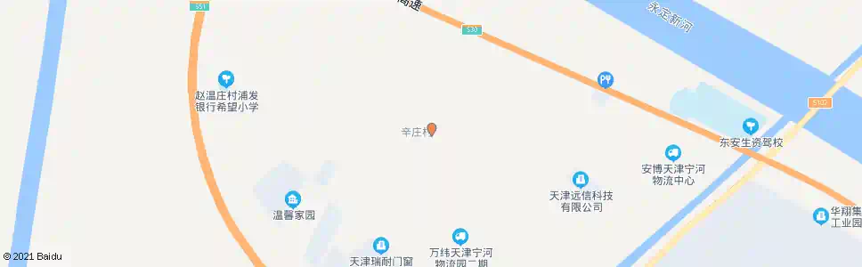 天津田辛村_公交站地图_天津公交_妙搜公交查询2025