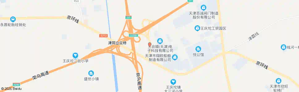 天津公路口(津同公路)_公交站地图_天津公交_妙搜公交查询2025