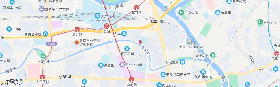 天津御河湾_公交站地图_天津公交_妙搜公交查询2025