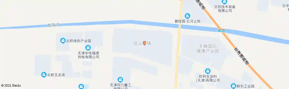 天津信义玻璃_公交站地图_天津公交_妙搜公交查询2025