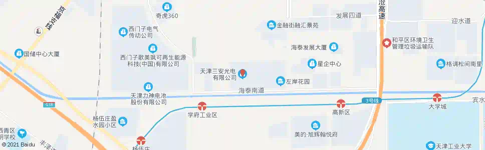 天津三安光电_公交站地图_天津公交_妙搜公交查询2025