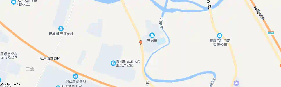 天津惠民里_公交站地图_天津公交_妙搜公交查询2025