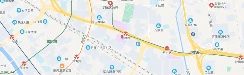 天津东风立交桥(爱琴海购物广场)_公交站地图_天津公交_妙搜公交查询2025