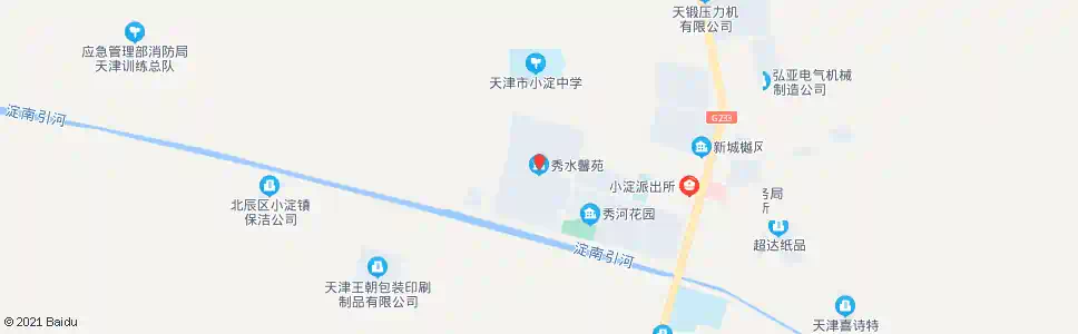 天津秀水馨苑_公交站地图_天津公交_妙搜公交查询2025