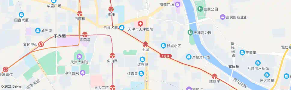 天津土城站_公交站地图_天津公交_妙搜公交查询2025