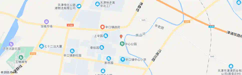 天津上辛口_公交站地图_天津公交_妙搜公交查询2025