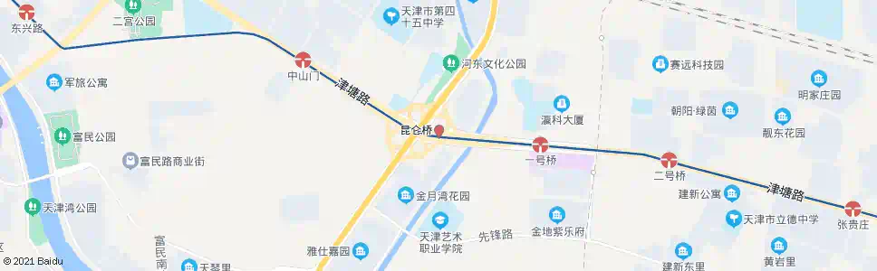 天津万明里_公交站地图_天津公交_妙搜公交查询2025