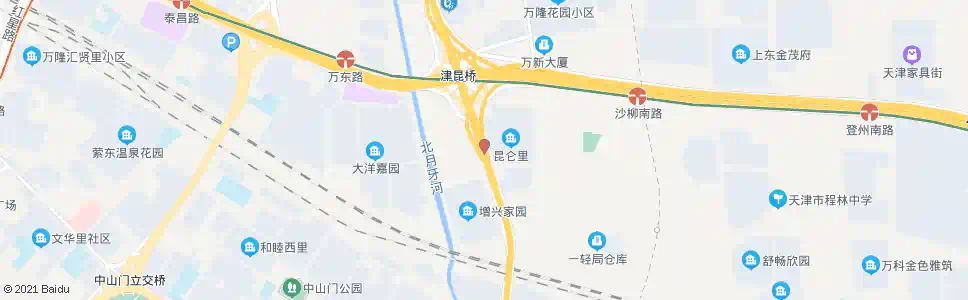 天津昆仑里_公交站地图_天津公交_妙搜公交查询2025